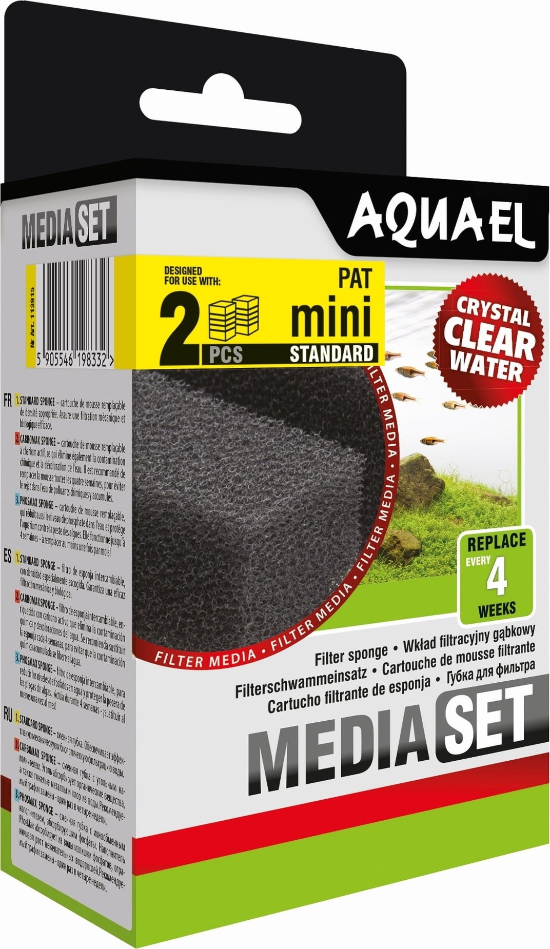 Filterschwamm STANDARD für PAT Mini Filter, 2 Stk