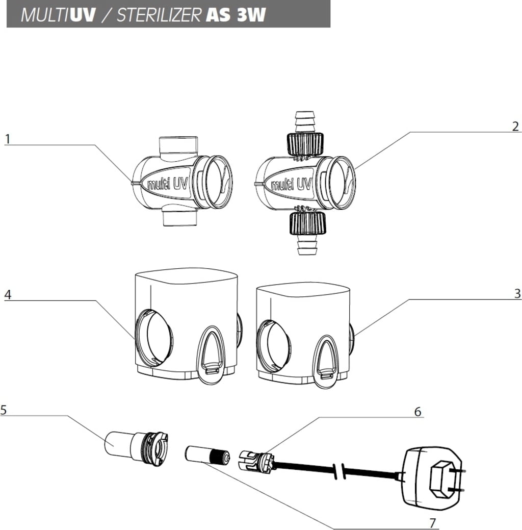 AQUAEL Ersatzlampe 3W für UV-C STERILIZER - 1 Stk