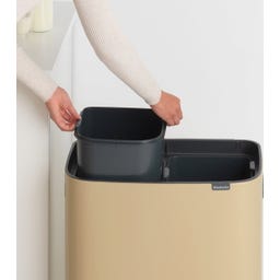 Bo Touch Bin 2 x 30 L mit 2 Kunststoffeinsätzen