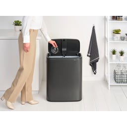 Bo Touch Bin 2 x 30 L mit 2 Kunststoffeinsätzen