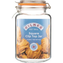 Kilner Eckiges Drahtbügelglas