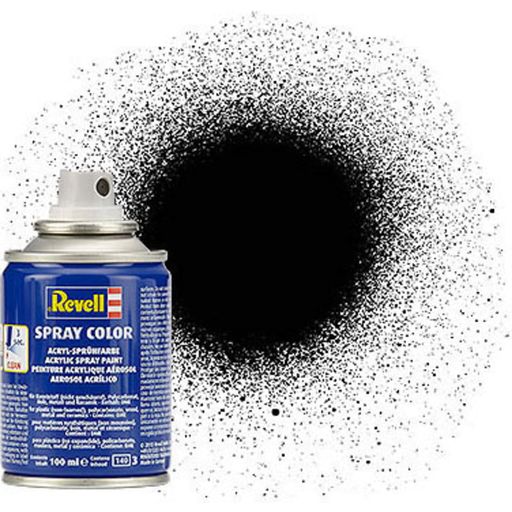 Revell Spray schwarz, seidenmatt - 100 ml