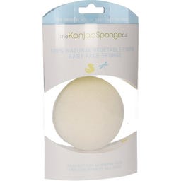 The Konjac Sponge Company Slim Round White Pure Baby Sponge