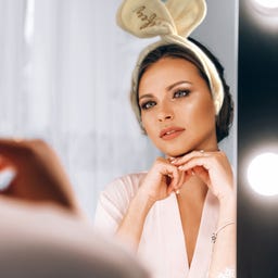 Bunny Ears Headband - 2in1 Hair Protecting Headband & Hair Tie