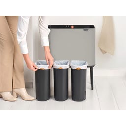 Bo Touch Bin 3 x 11 Liter mit 3 Kunststoffeinsätzen