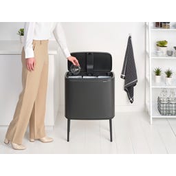 Bo Touch Bin 3 x 11 Liter mit 3 Kunststoffeinsätzen