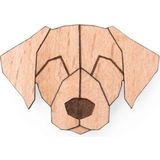 BeWooden Holzanstecker "Labrador"