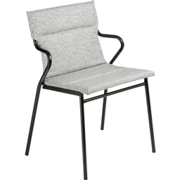 ANCÔNE Sessel mit geschwungenen Armlehnen, Sunbrella®-Bezug - Granit