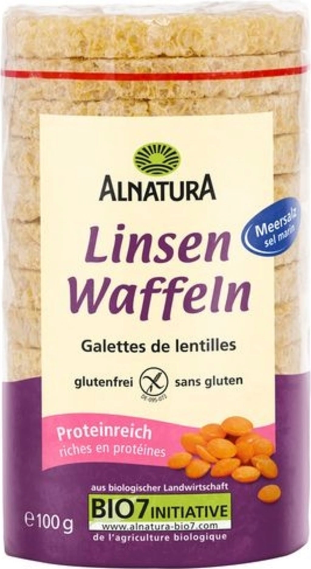 Bio Linsenwaffeln, 100 g
