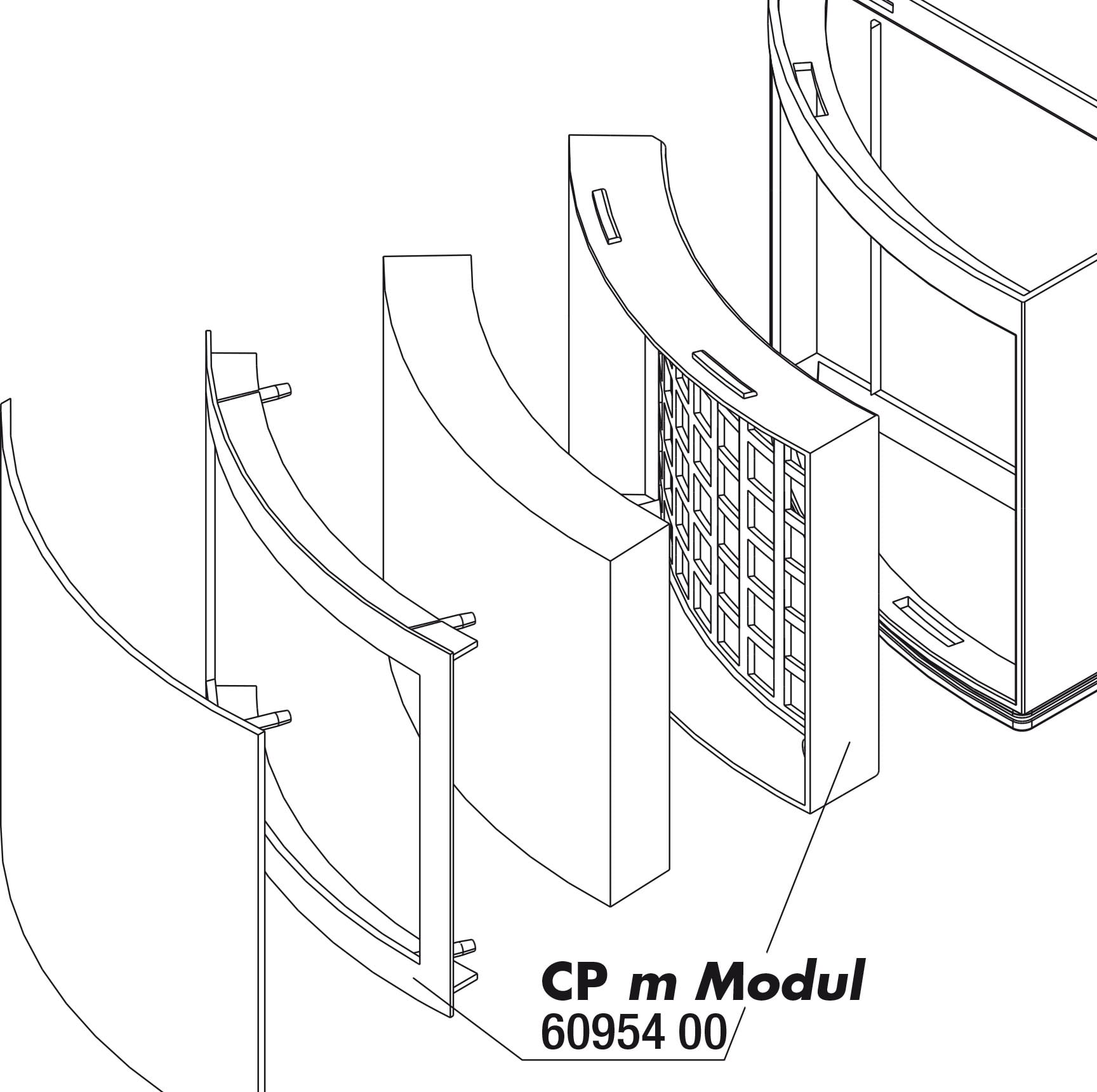 CristalProfi m greenline Halt.Modul FilterPad
