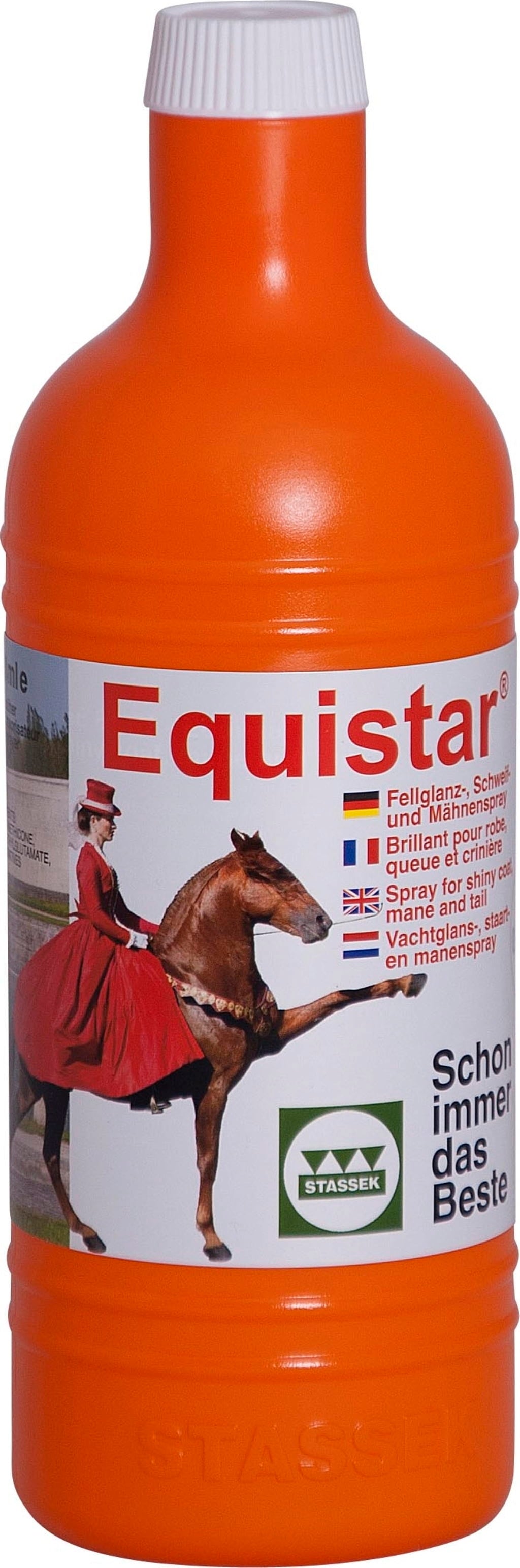 EQUISTAR Fellglanz-, Schweif- & Mähnenspray, Flasche ohne Sprüher, 750 ml