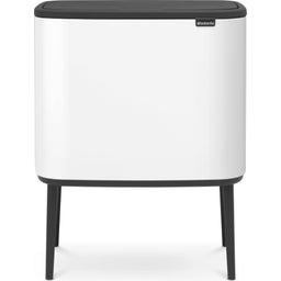 Bo Touch Bin 11 + 23 Liter mit 2 Kunststoffeinsätzen - White