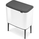 Bo Touch Bin 11 + 23 Liter mit 2 Kunststoffeinsätzen - White