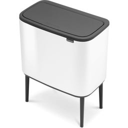 Bo Touch Bin 11 + 23 Liter mit 2 Kunststoffeinsätzen - White