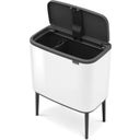 Bo Touch Bin 11 + 23 Liter mit 2 Kunststoffeinsätzen - White