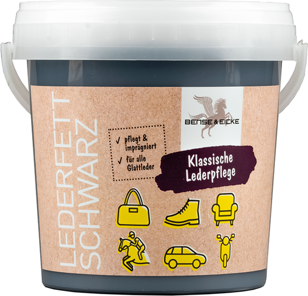 Bense & Eicke Lederfett schwarz - 1.000 ml