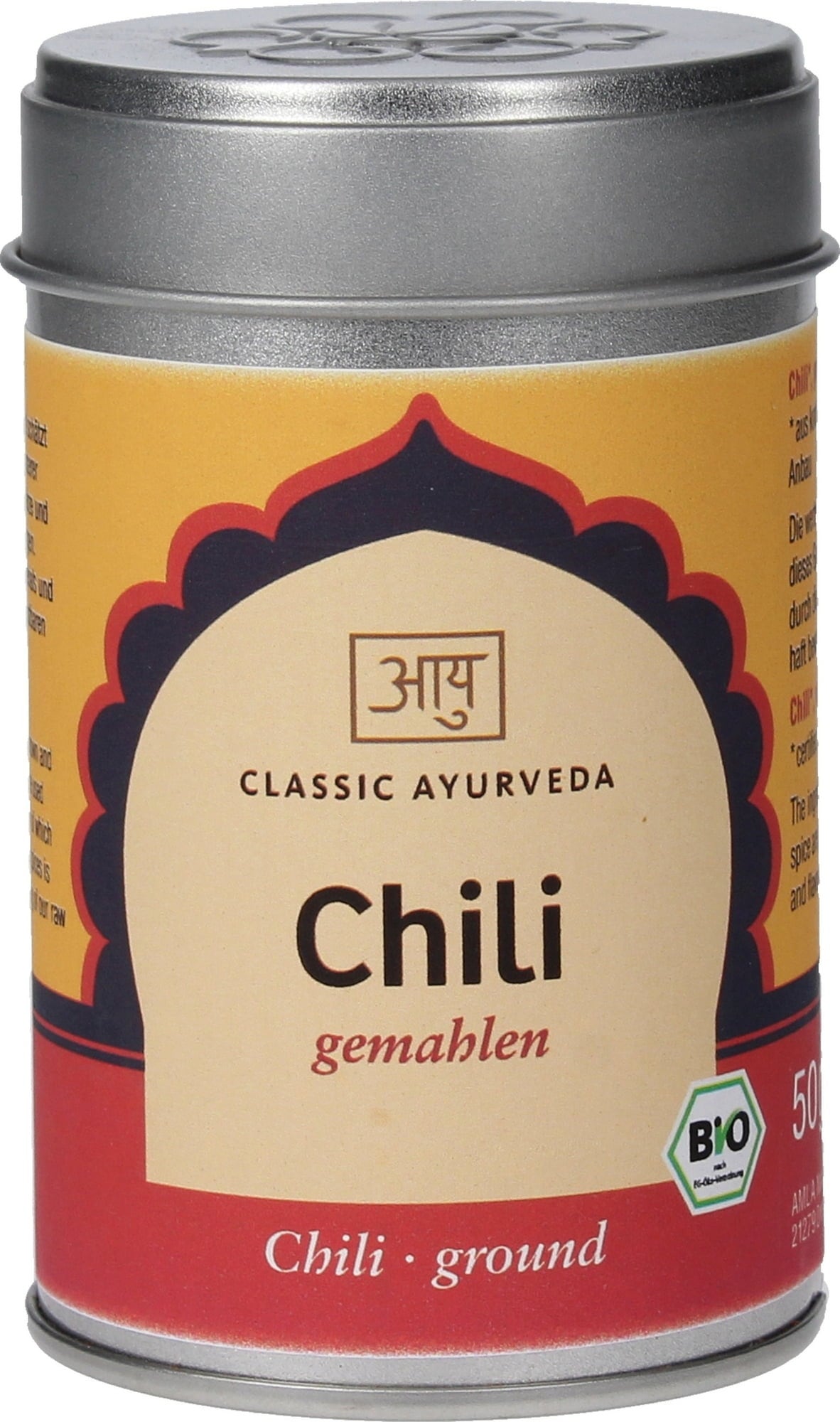 Classic Ayurveda Chili gemahlen Bio - 50 g
