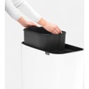 Bo Touch Bin 11 + 23 Liter mit 2 Kunststoffeinsätzen - White