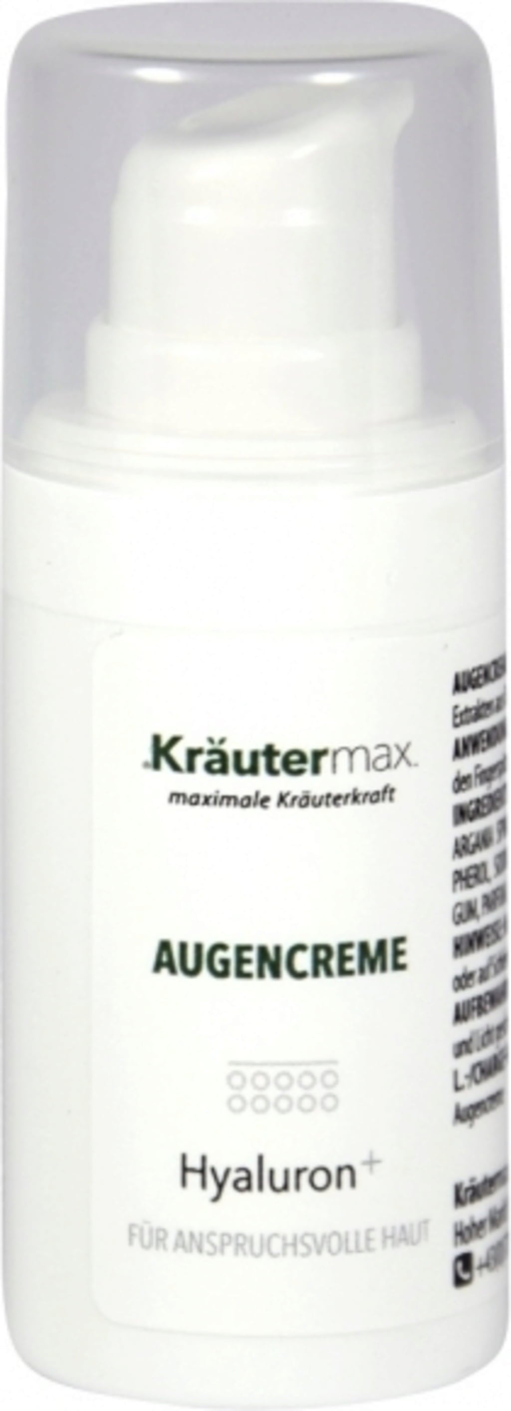 Kräutermax Augencreme Hyaluorn+