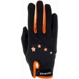 Teenager-Reithandschuh "Toronto" schwarz/orange