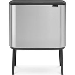 Bo Touch Bin 11 + 23 Liter mit 2 Kunststoffeinsätzen - Matt Steel Fingerprint Proof