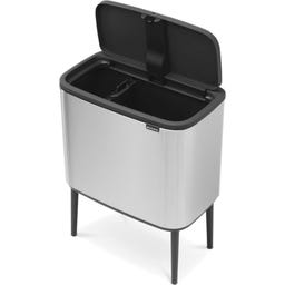 Bo Touch Bin 11 + 23 Liter mit 2 Kunststoffeinsätzen - Matt Steel Fingerprint Proof