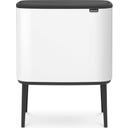 Bo Touch Bin 3 x 11 Liter mit 3 Kunststoffeinsätzen - White