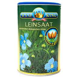 BioKing Leinsaat gekeimt & gemahlen Bio - 450 g