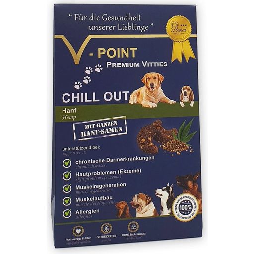 V-POINT CHILL OUT - Hanf - Premium Vitties Hunde - 250 g