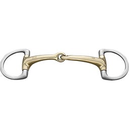 Dynamic RS Olivenkopf Unterlegtrense mit D-förmigem Ring einfach gebrochen 14 mm