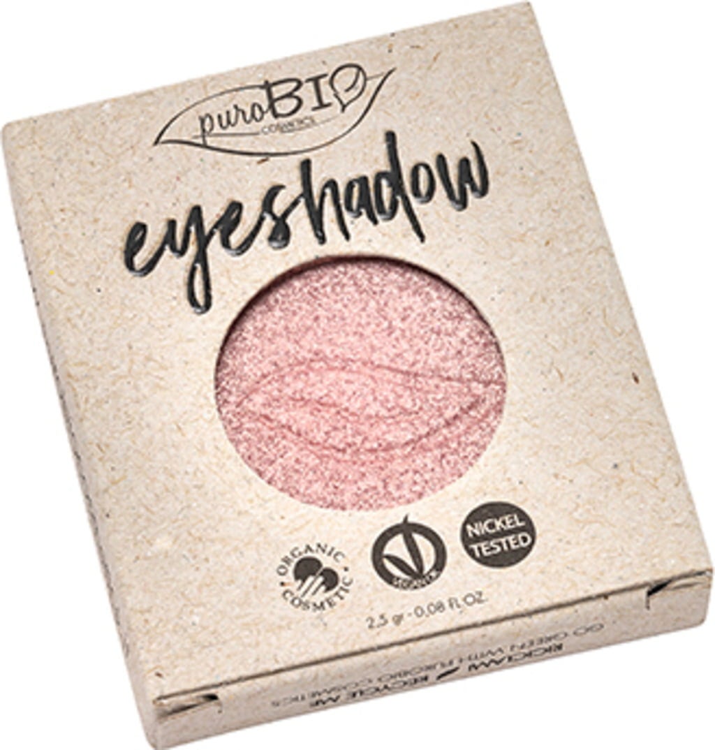 PuroBIO Cosmetics Compact Eye Shadow REFILL - 25 Rosa (schimmernd) REFILL