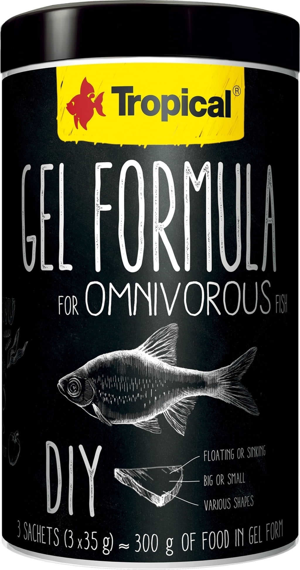 Gel Formula for Omnivorous Fish, 1.000 ml