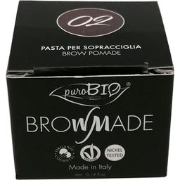 PuroBIO Cosmetics BrowMade Brow Pomade - 02 Warm Brown