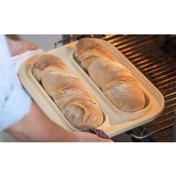 Baguettebäcker - Backplatte mit Rezeptheft - 1 Stk