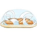 Baguettebäcker - Backplatte mit Rezeptheft - 1 Stk