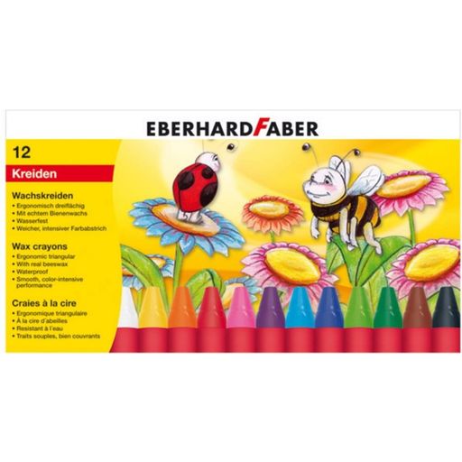 Eberhard Faber Wachsmalkreiden dreiflächig 12 Stück - 1 Set