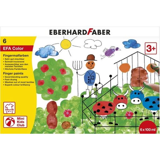 Eberhard Faber Fingermalfarbe 6er-Set - 1 Stk