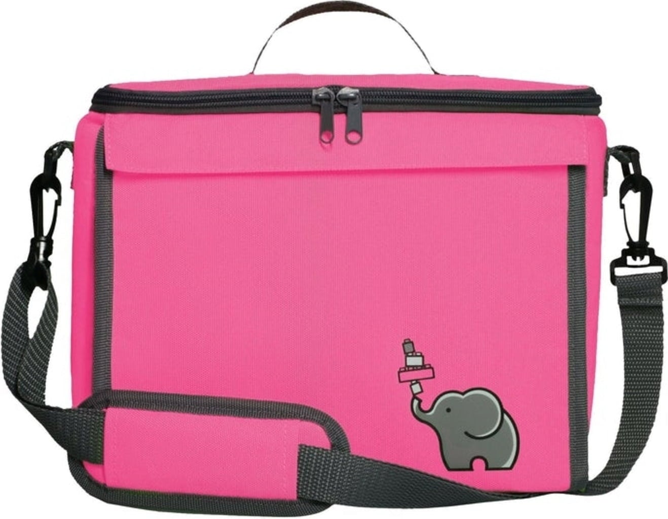 Baustein-Tasche XL für große Klemmbausteine - prinzessinnenpink