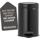 Treteimer Newicon 3 L mit Kunststoffeinsatz - Matt Black