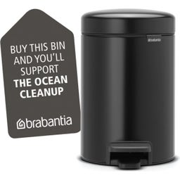 Treteimer Newicon 3 L mit Kunststoffeinsatz - Matt Black