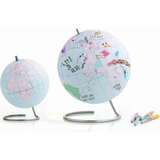 SUCK UK Individualisierbarer Globus - groß - H: 30cm, D: 22cm