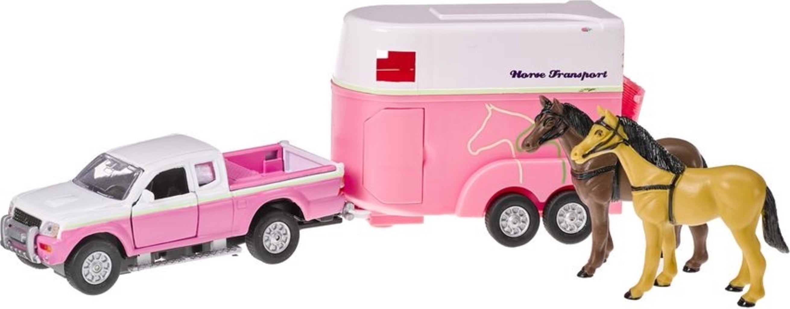 Pferdetransporter mit zu öffnenden Türen