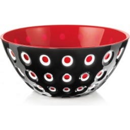guzzini LE MURRINE Schüssel Ø20 cm - schwarz/weiß/rot