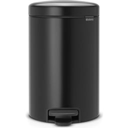 Treteimer Newicon 12 L mit Kunststoffeinsatz - Matt Black