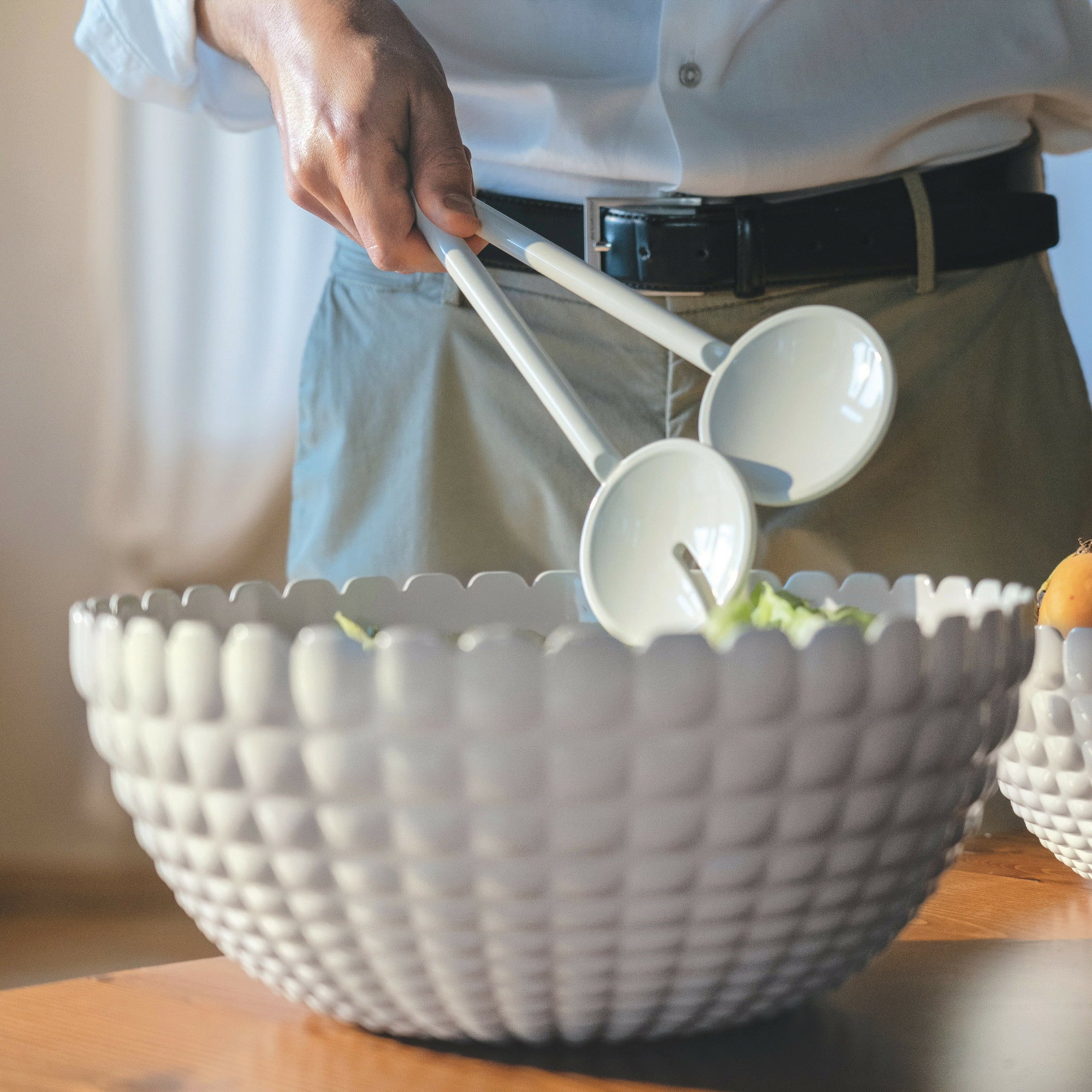 guzzini Salatbesteck Tiffany - weiß