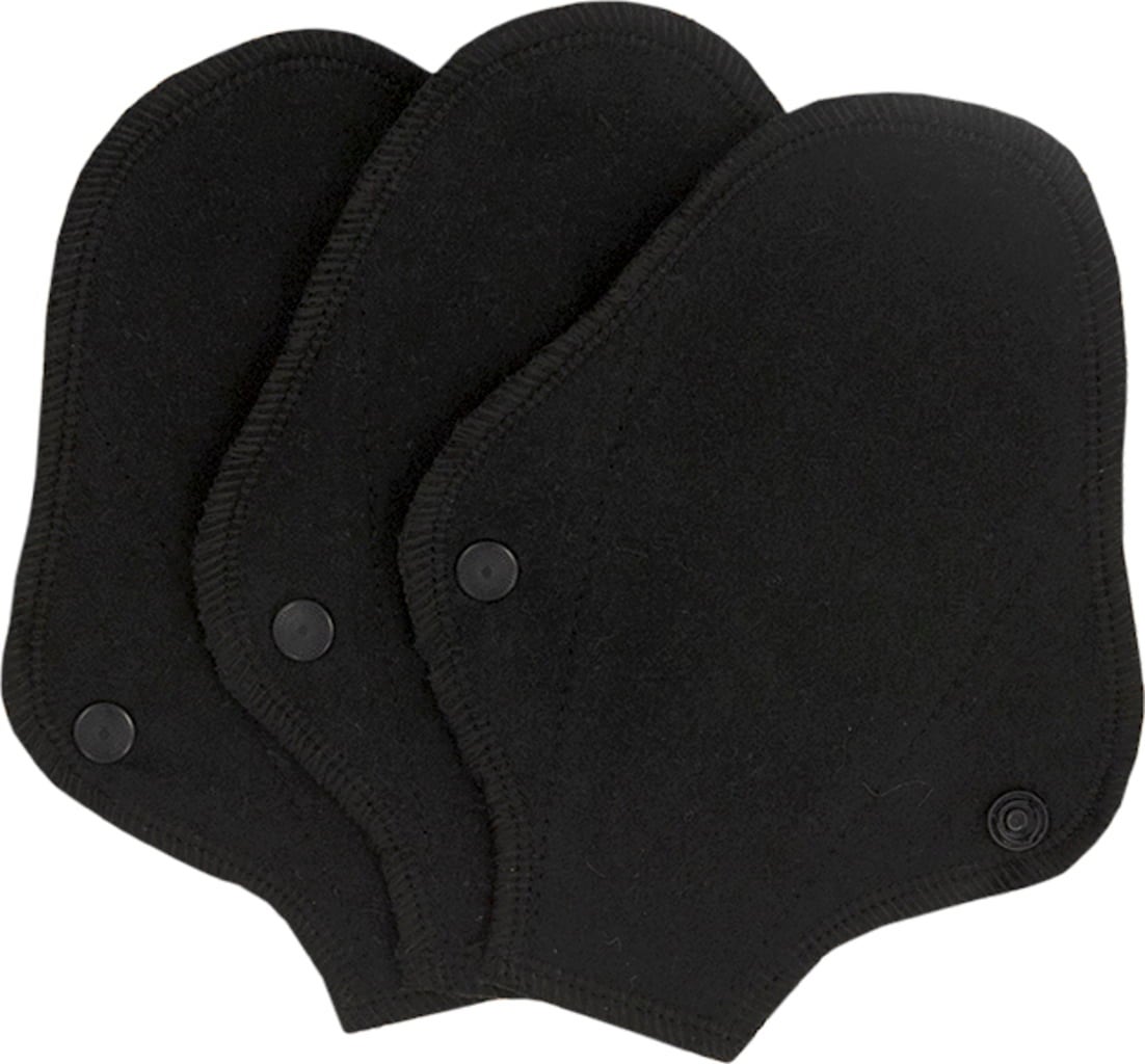 Slipeinlagen Tanga, Schwarz (3 stk)