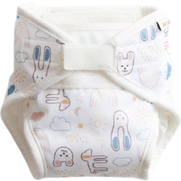 Vimse All-in-One Stoffwindel Newborn - White Teddy