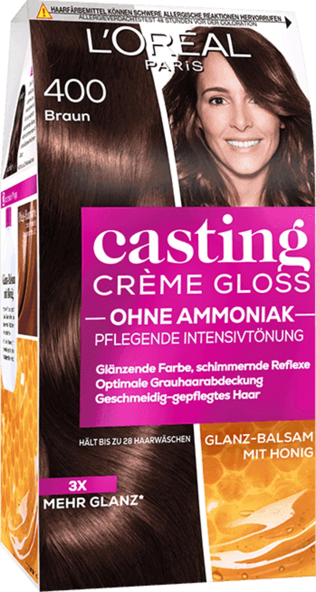 Casting Crème Gloss Glanz-Reflex-Intensivtönung 400 in Braun