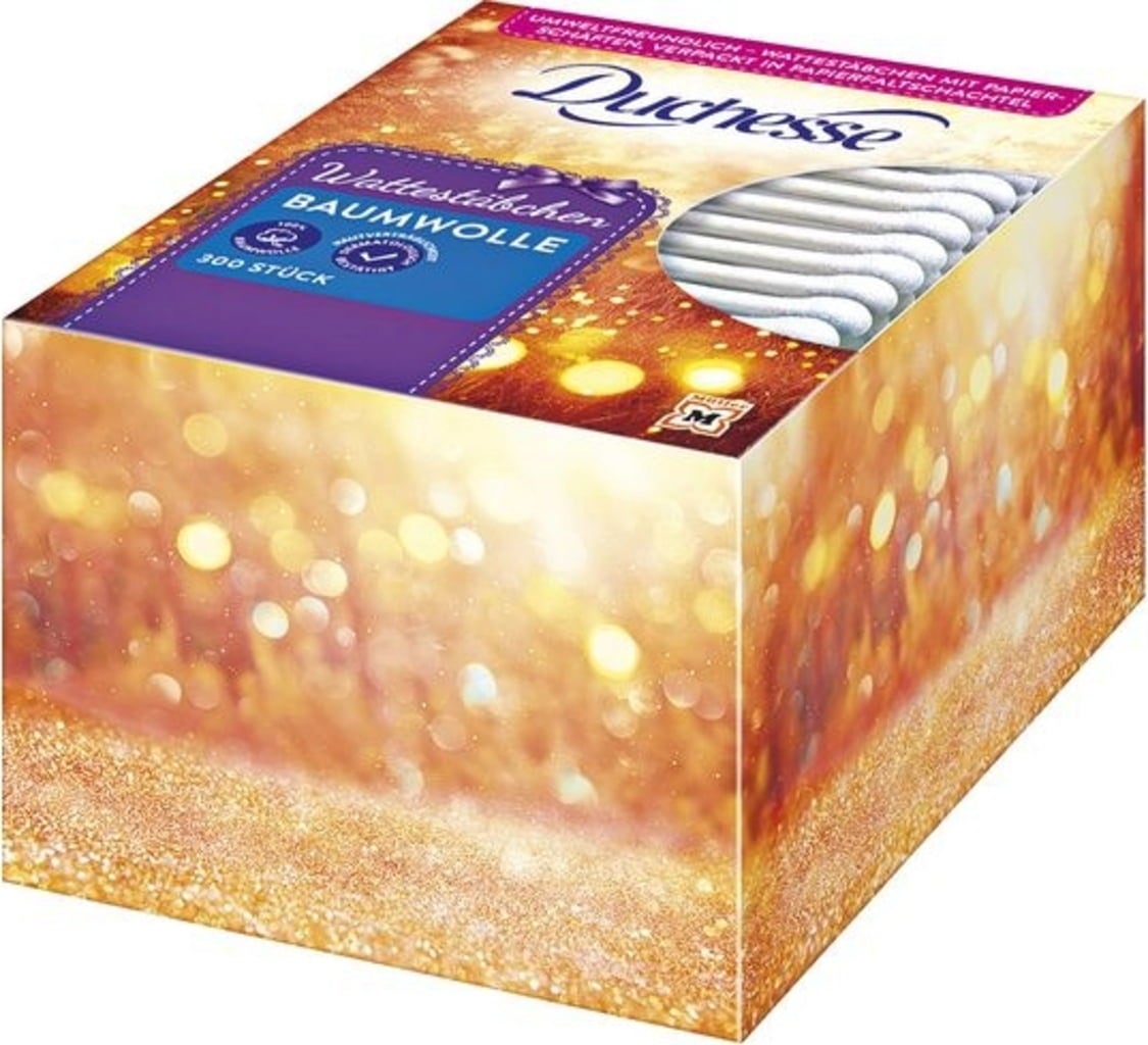 Duchesse Wattestäbchen Baumwolle - 300 Stk