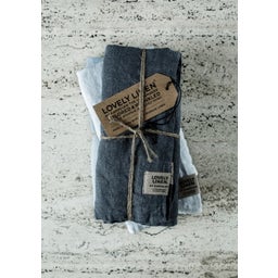 Gästehandtuch / Platzset LOVELY - Dark Grey